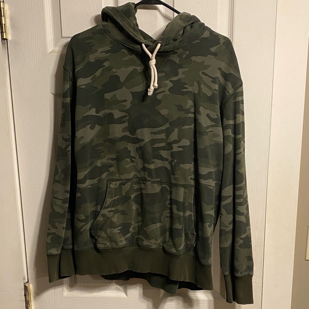 Men's Green Camouflage Hoodie